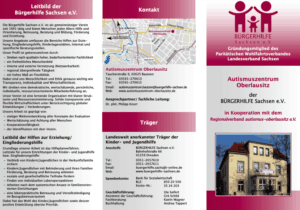 Flyer Autismuszentrum Oberlausitz